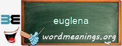 WordMeaning blackboard for euglena